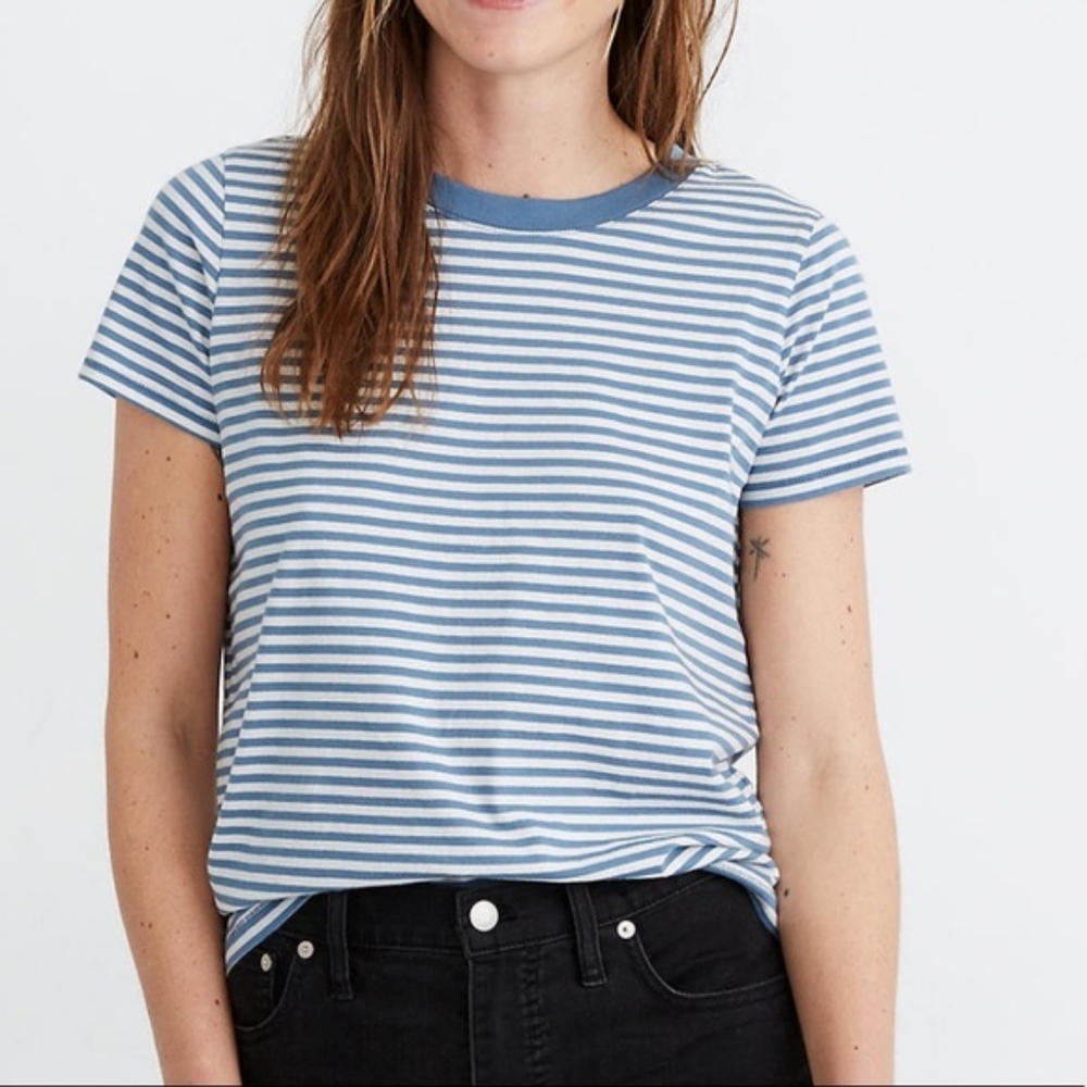 Madewell Northside Vintage Tee in Ithaca Stripe